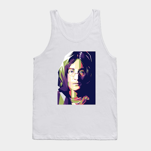 John Lennon pop art style Tank Top by Sterelax Studio